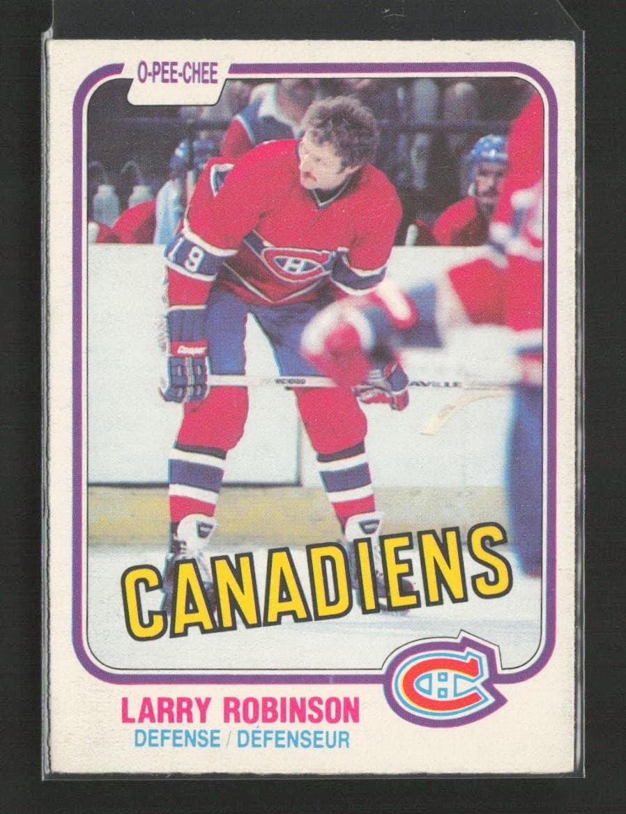 Larry Robinson Montreal 1981 O-Pee-Chee 1981 O-Pee-Chee