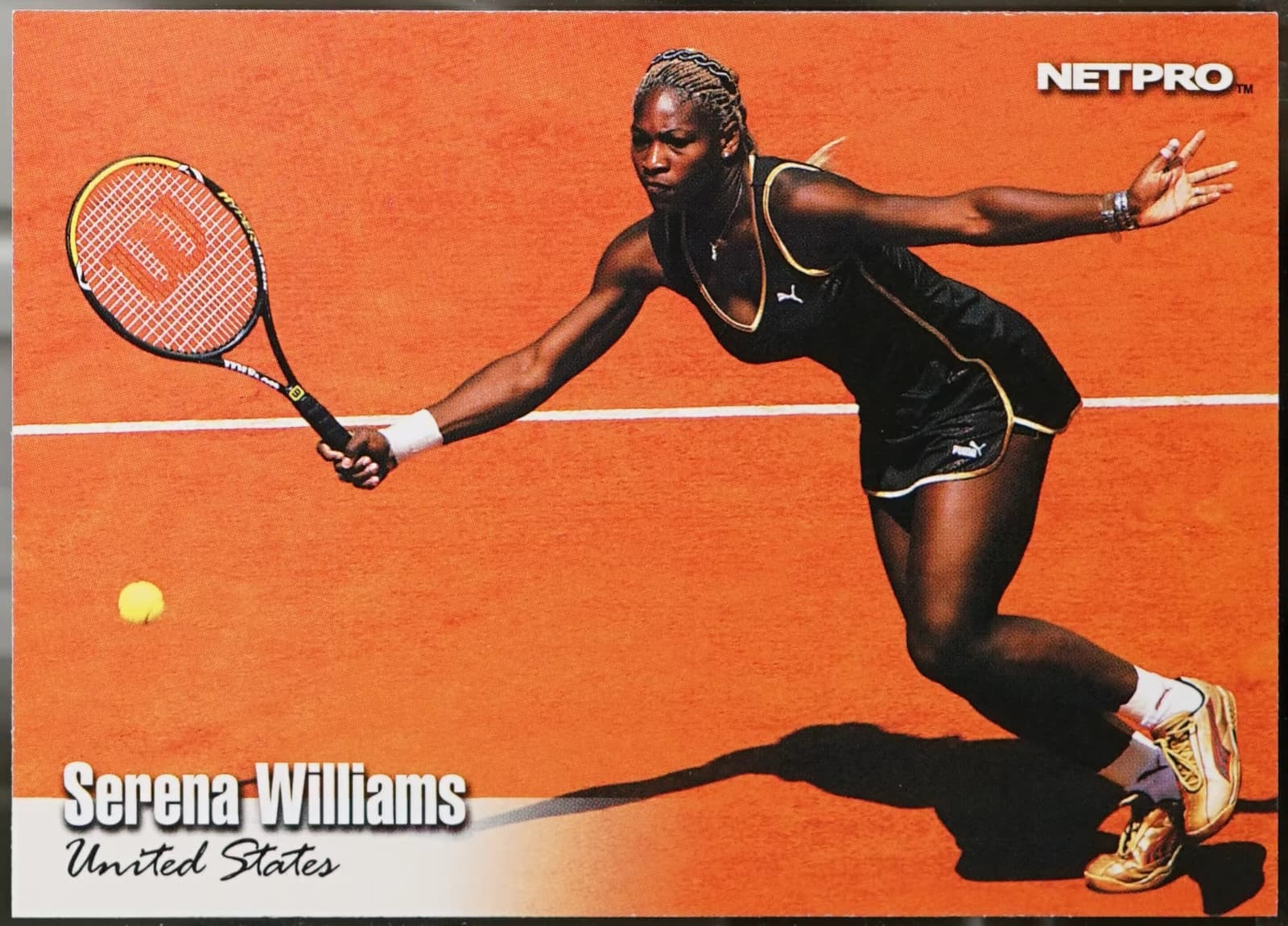 Serena Williams 2003 Netpro rookie card