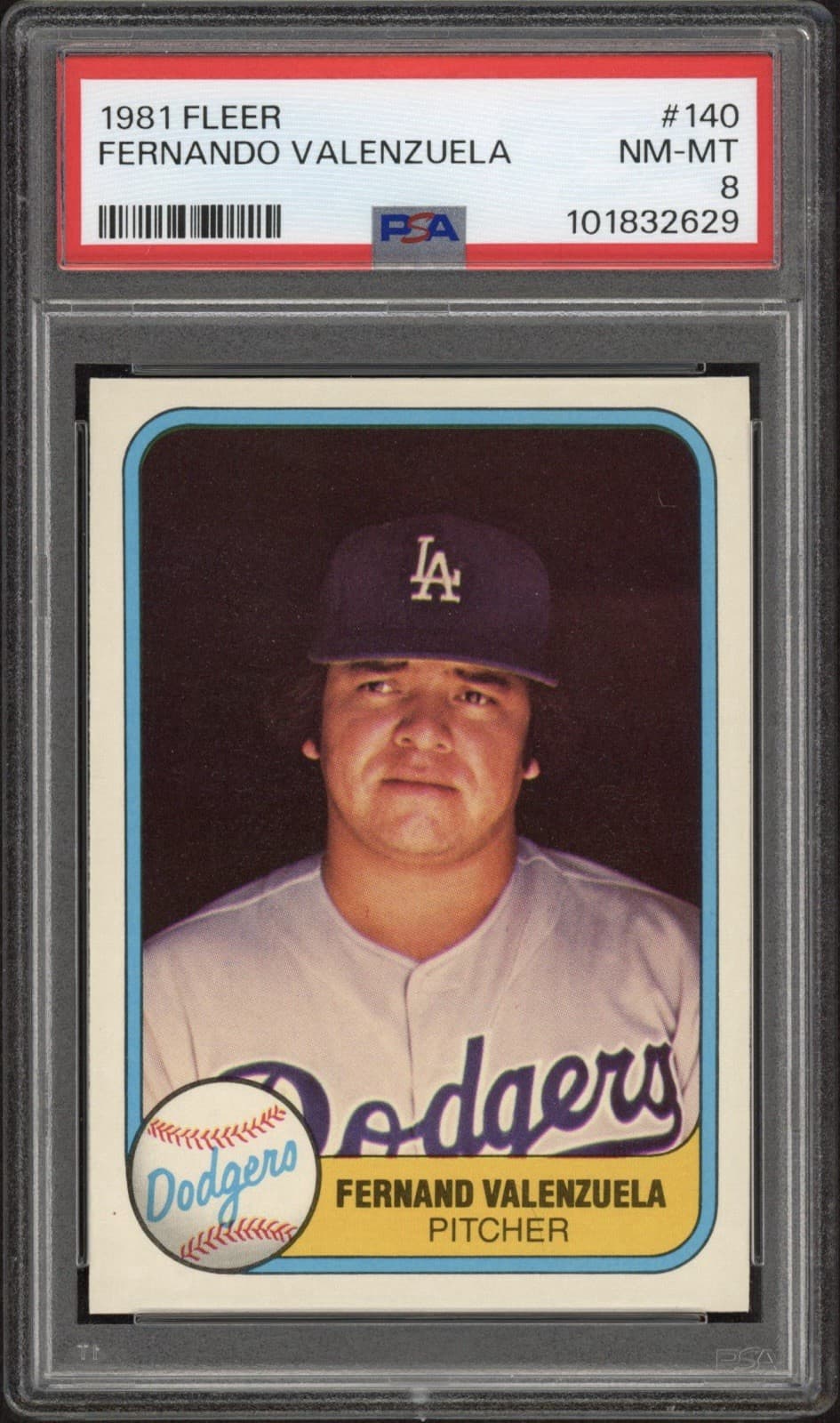 Fernando Valenzuela Error 1981 Fleer