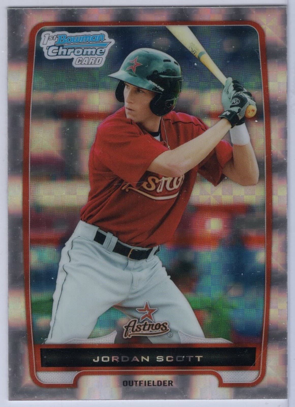 Xfractor Jordan Scott 2012 Bowman Chrome