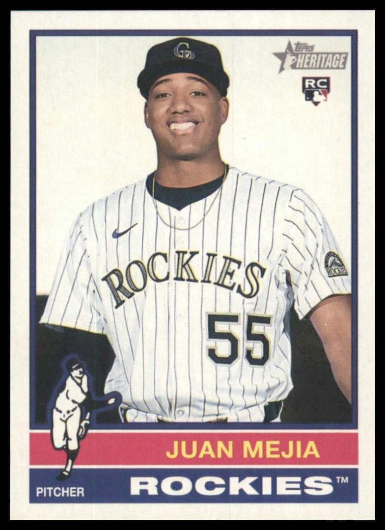 Juan Mejia Colorado 2025 Topps Heritage 2025 Topps Heritage