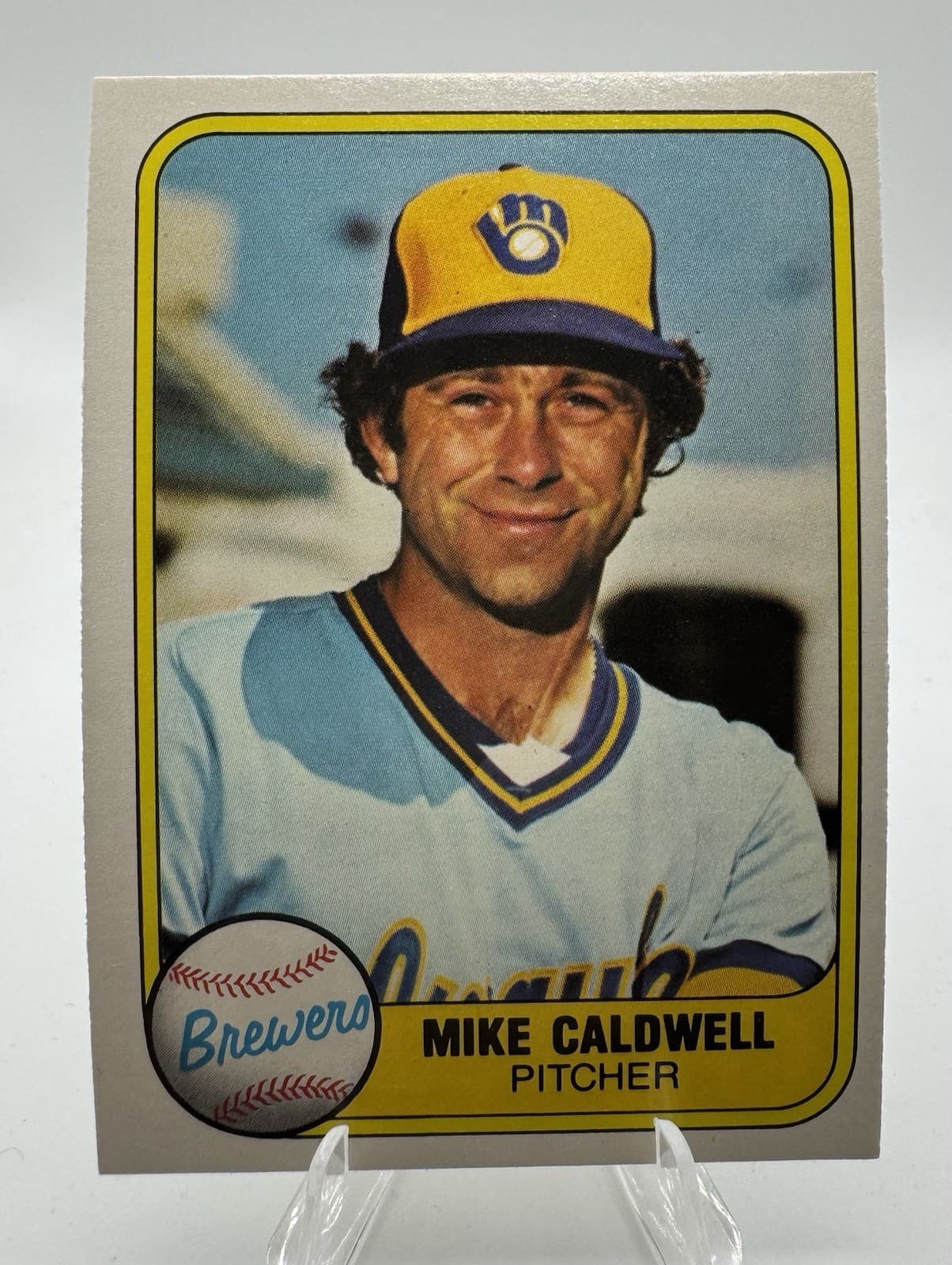 Mike Caldwell Milwaukee 1981 Fleer 1981 Fleer