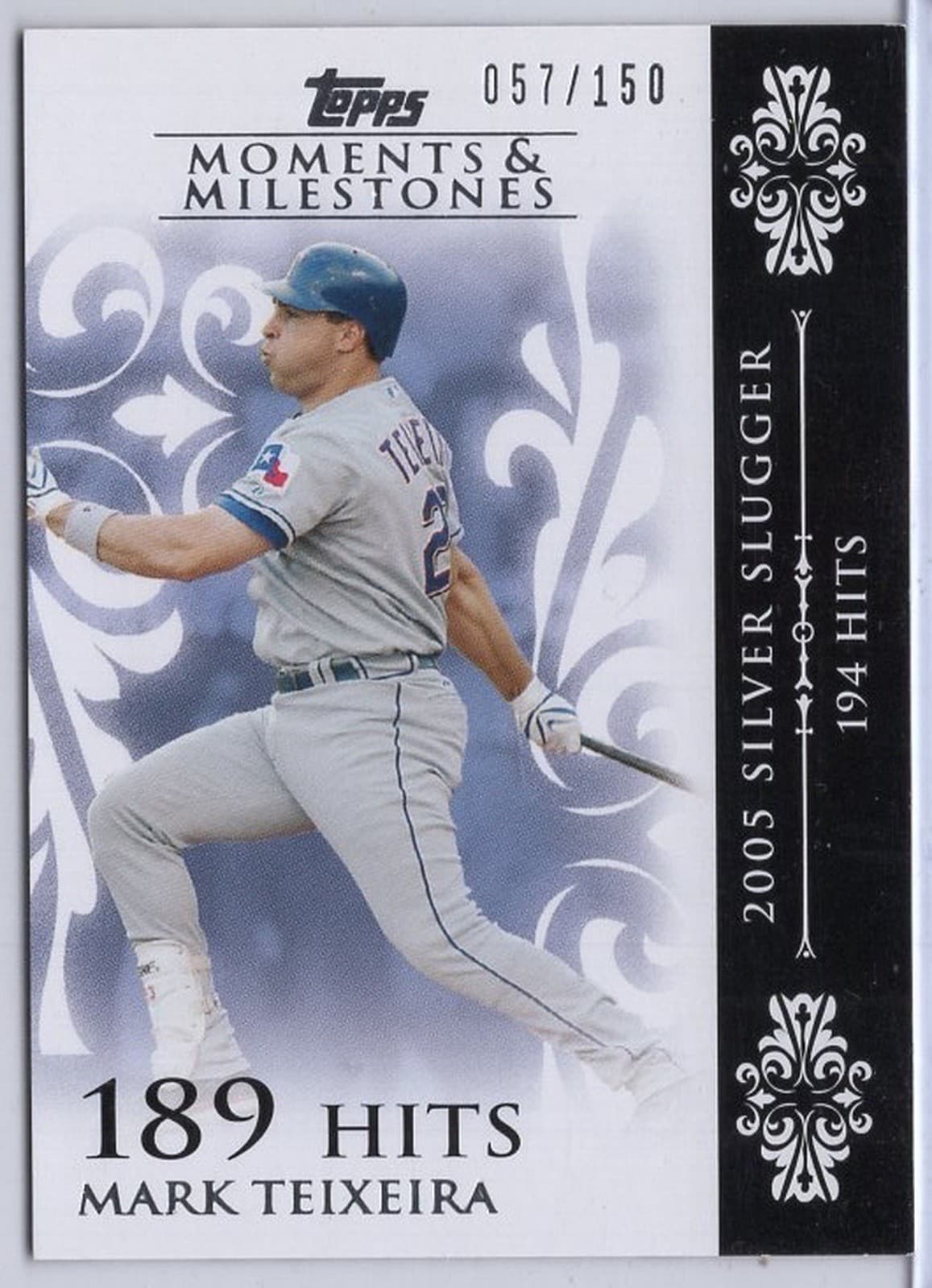 Milestones Mark Teixeira 2008 Topps 2008 Topps