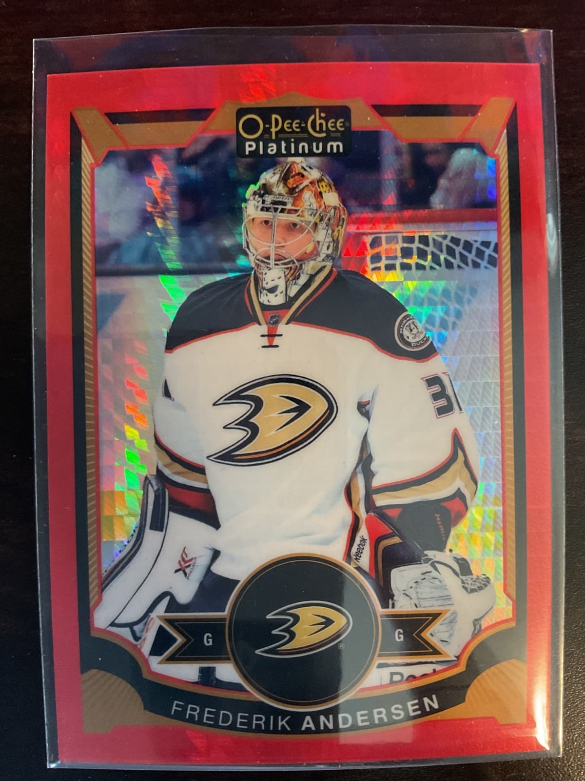 Frederik Andersen 2015 O-Pee-Chee 2015 O-Pee-Chee red