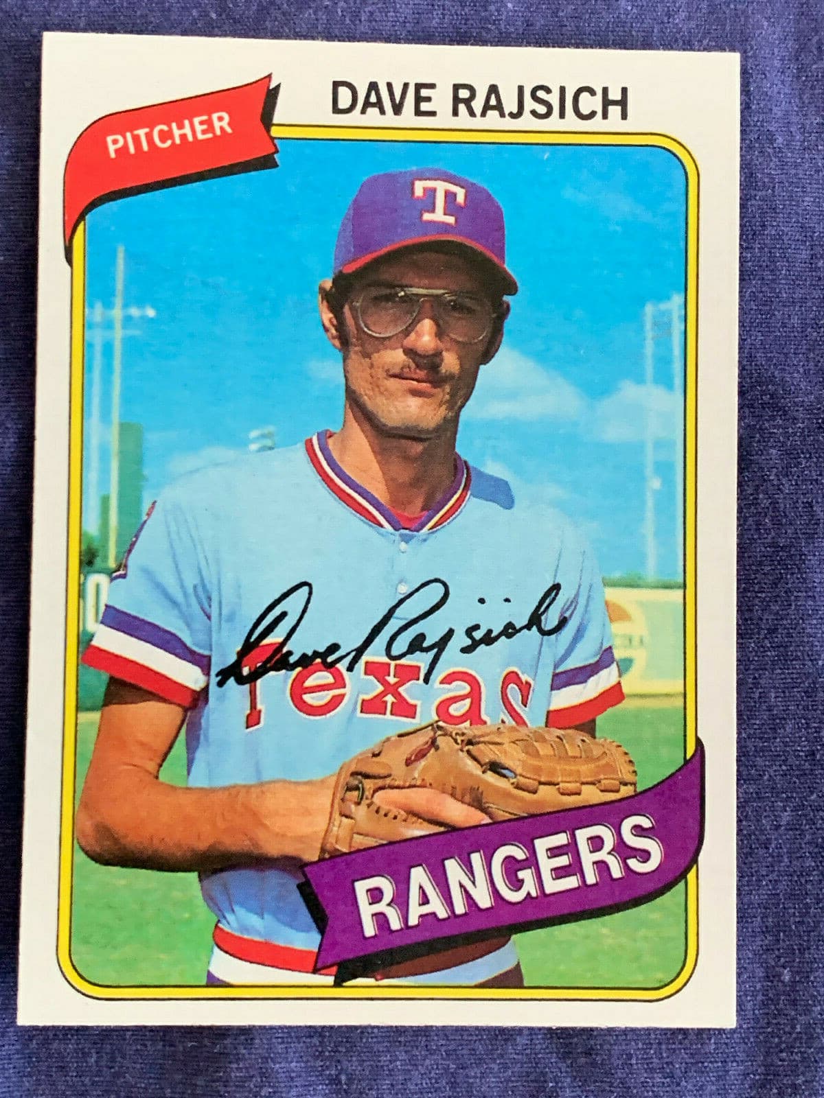 BASEBALL DAVE RAJSICH TEXAS RA 1980 Topps 1980 Topps