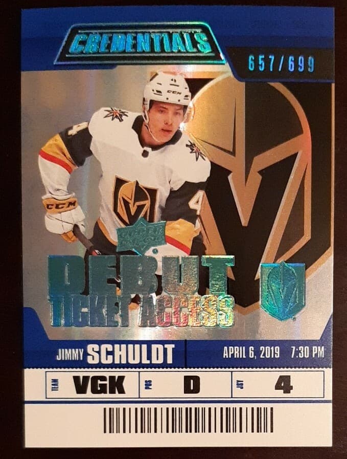 Credentials Jimmy Schuldt 2019 Upper Deck 2019 Upper Deck