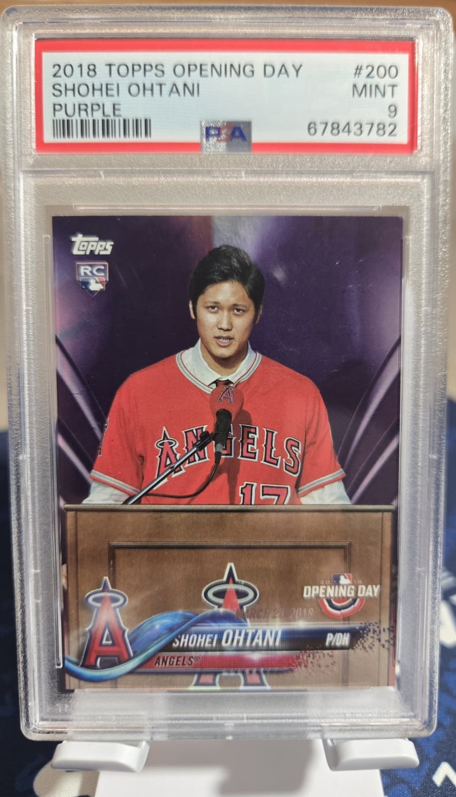 Shohei Ohtani trading card