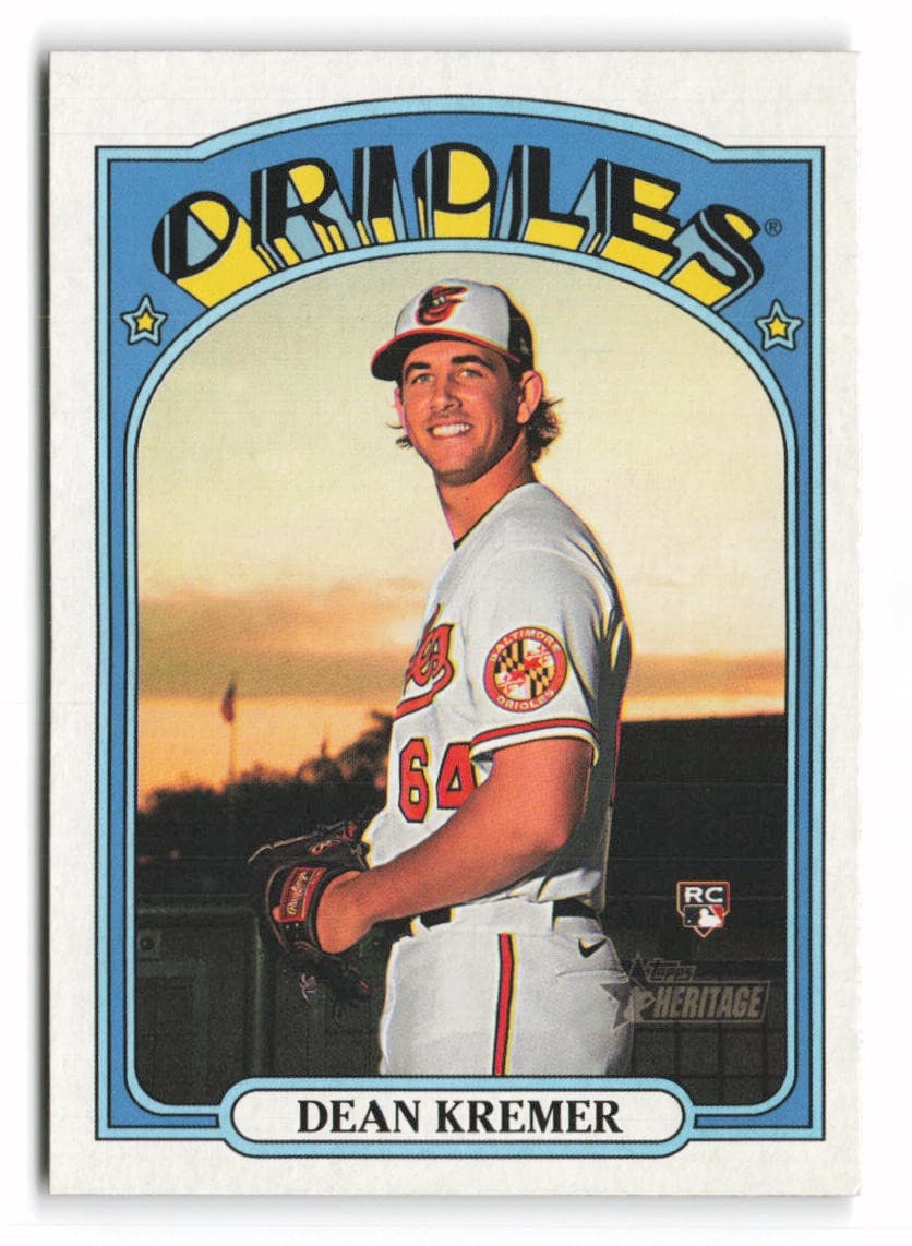 Dean Kremer Baltimore 2021 Topps Heritage 2021 Topps Heritage