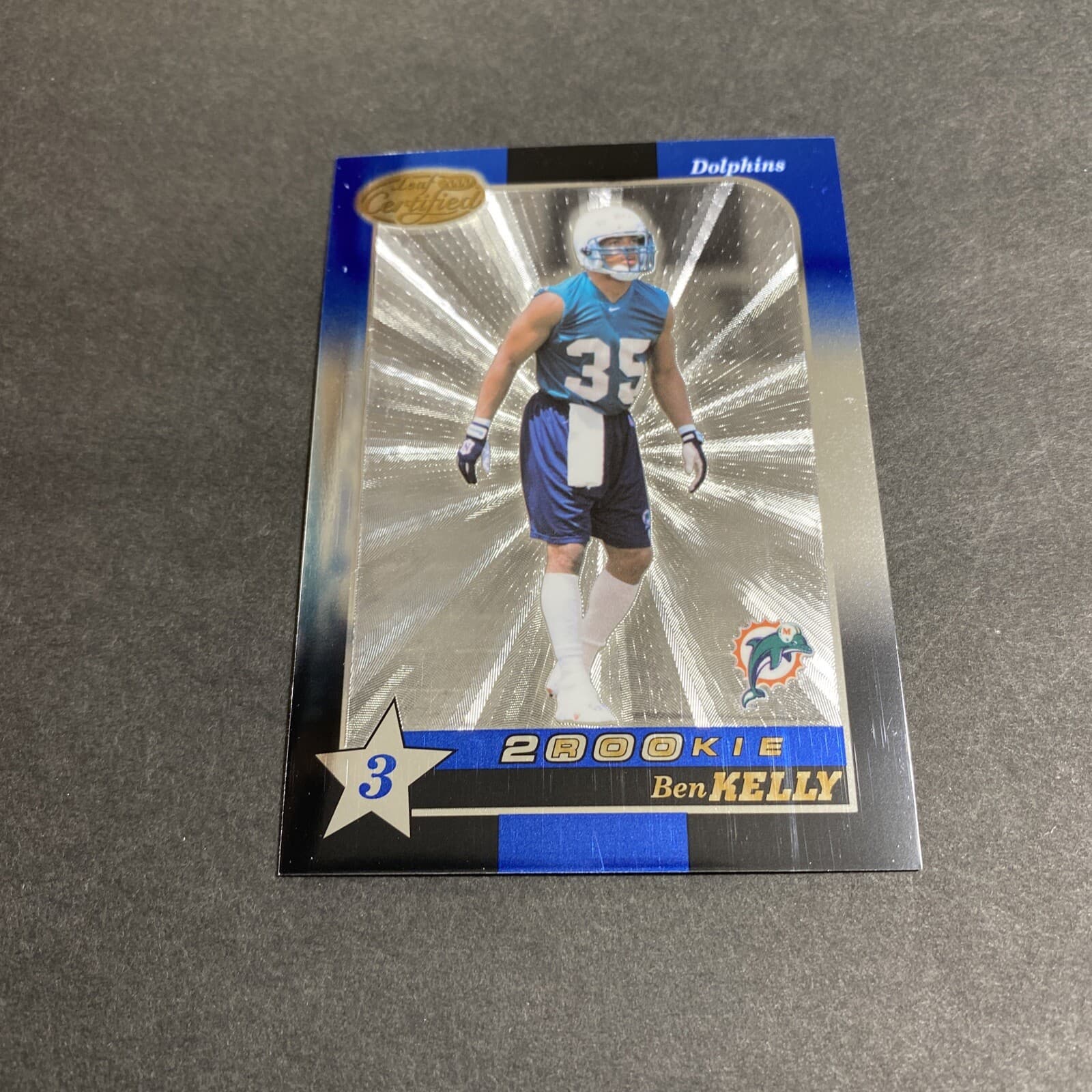 Certified Football Ben 2000 Leaf 2000 Leaf