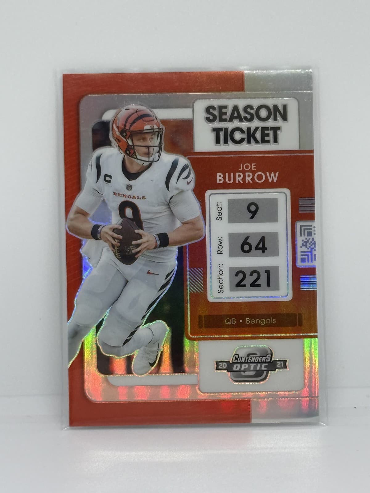 Optic Joe Burrow 2021 Panini Contenders 2021 Panini Contenders silver
