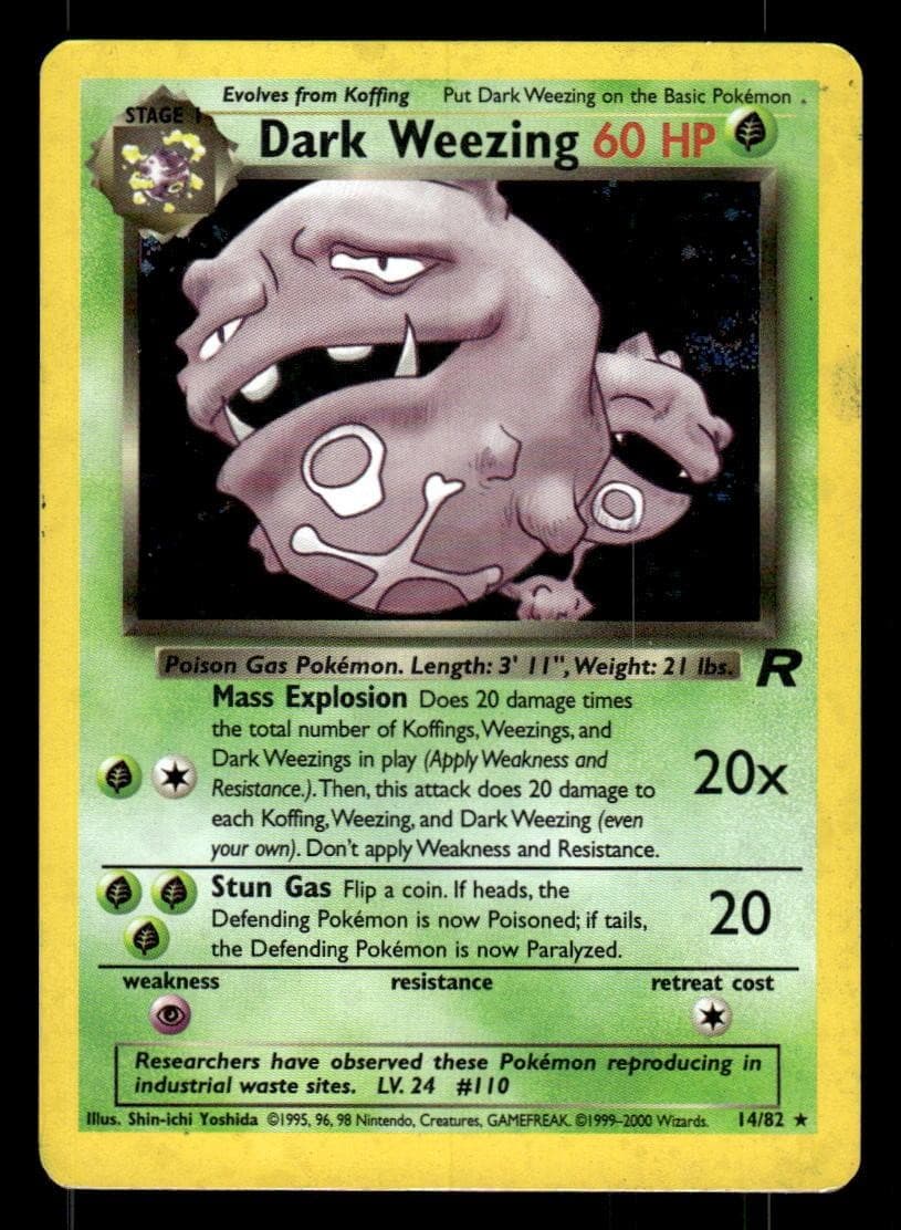 POKEMON DARK WEEZING RARE TEAM 2000 Unknown