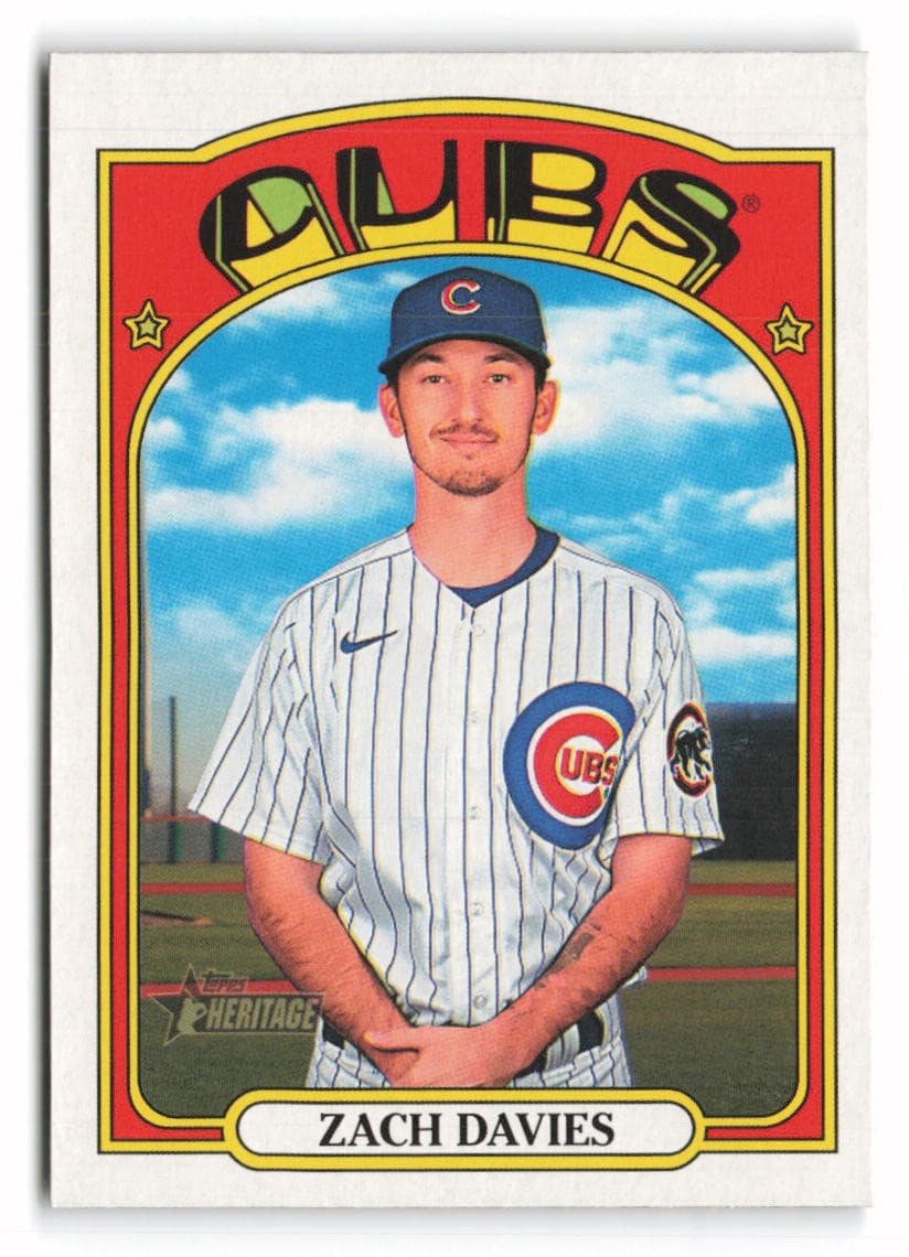 Zach Davies Chicago 2021 Topps Heritage 2021 Topps Heritage