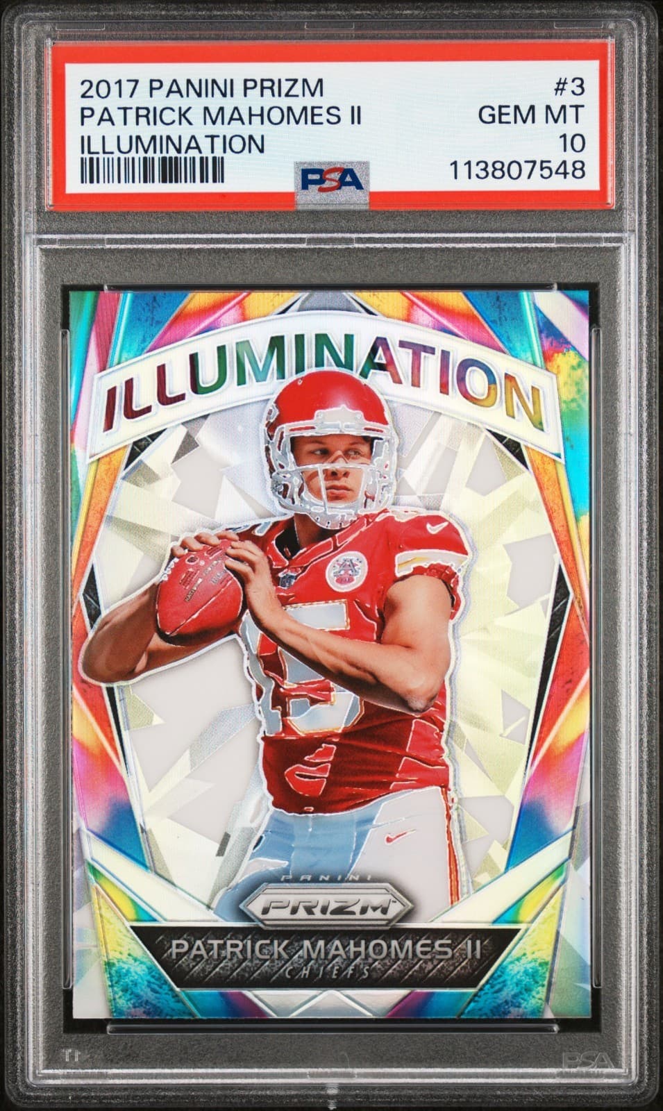 🔥 PATRICK MAHOMES II ILLUMINA 2017 Panini Prizm