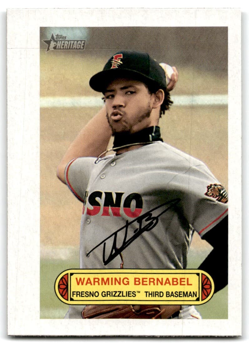 MINOR LEAGUE BASEBALL PIN-UP W 2022 Topps Heritage 2022 Topps Heritage