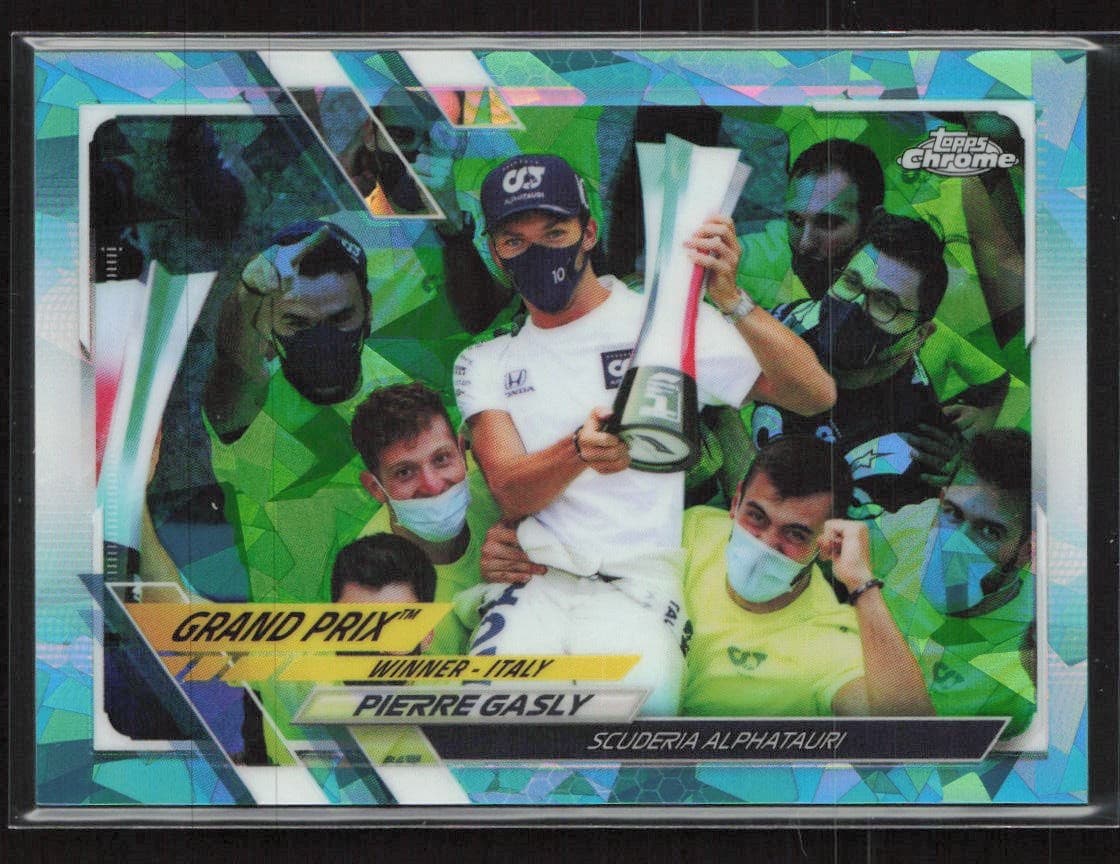Pierre Gasly Sapphire 2021 Topps Chrome 2021 Topps Chrome aqua