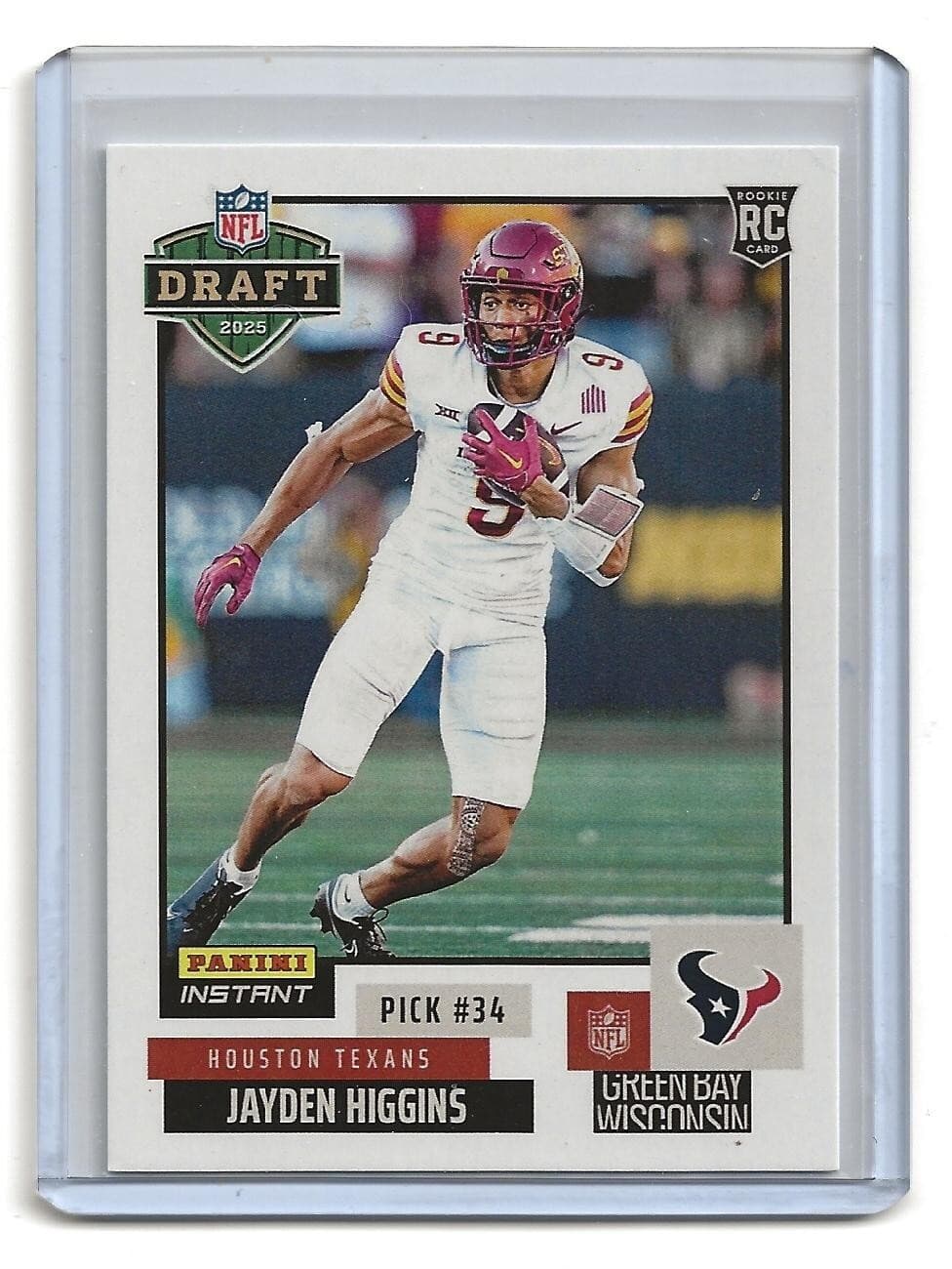 Instant Jayden Higgins 2025 Panini 2025 Panini