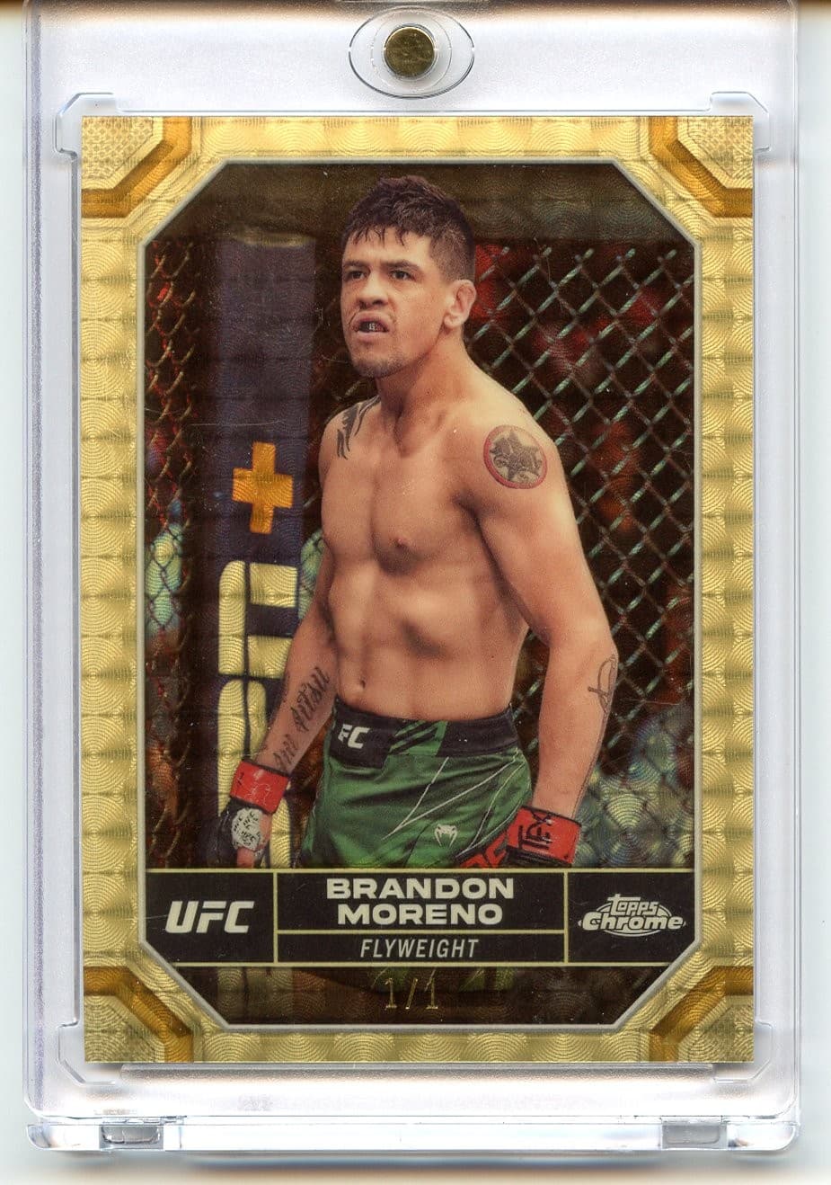 Brandon Moreno 2024 Topps Chrome 2024 Topps Chrome superfractor