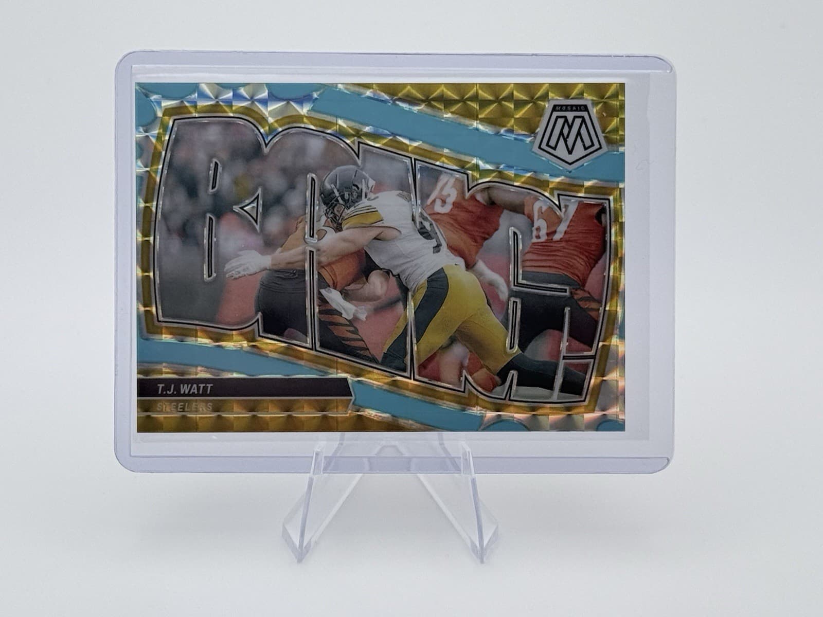 Football Blue Fluorescent 2024 Panini Mosaic 2024 Panini Mosaic