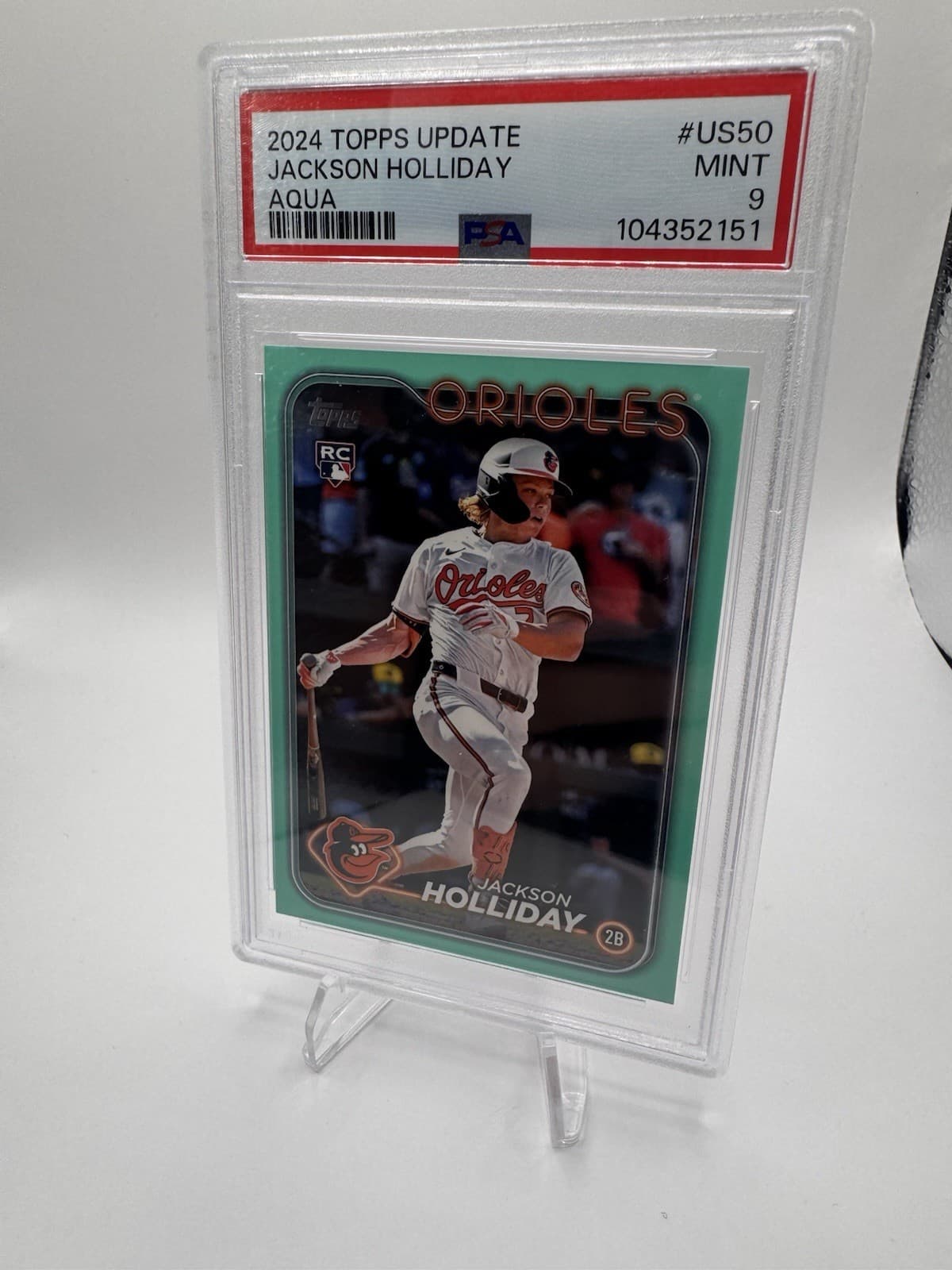 Jackson Holliday Aqua 2024 Topps Update 2024 Topps Update aqua