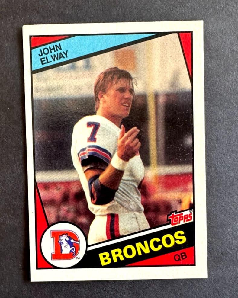 John Elway Broncos 1984 Topps