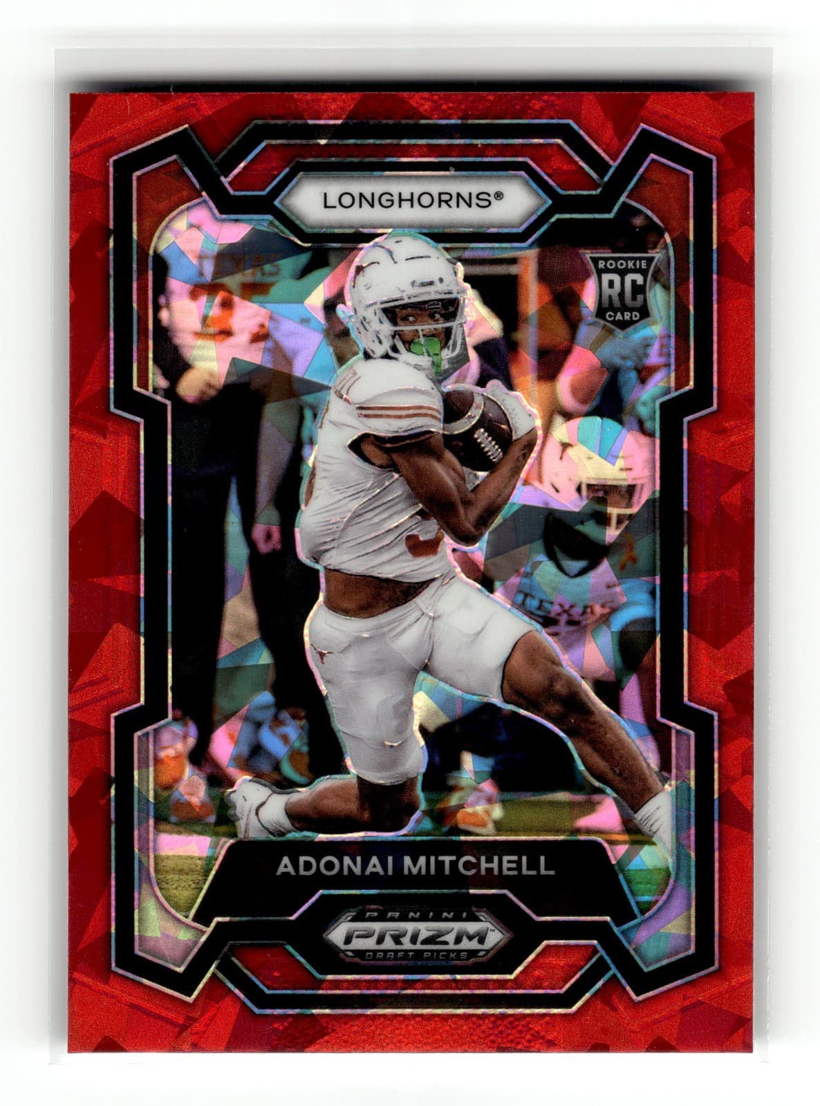 Adonai Mitchell Draft 2024 Panini Prizm 2024 Panini Prizm red