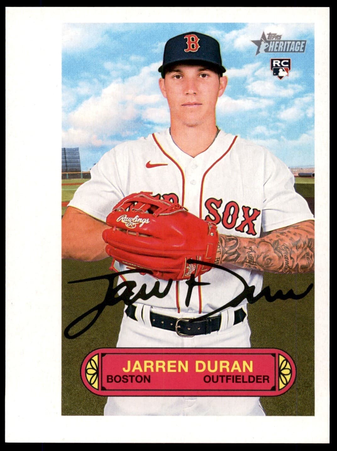 Jarren Duran High 2022 Topps Heritage 2022 Topps Heritage