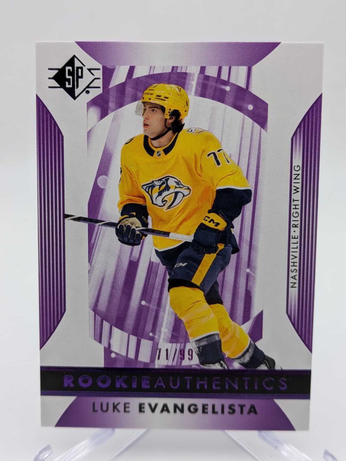 Authentic Luke Evangelista 2024 Unknown 2024 Unknown purple