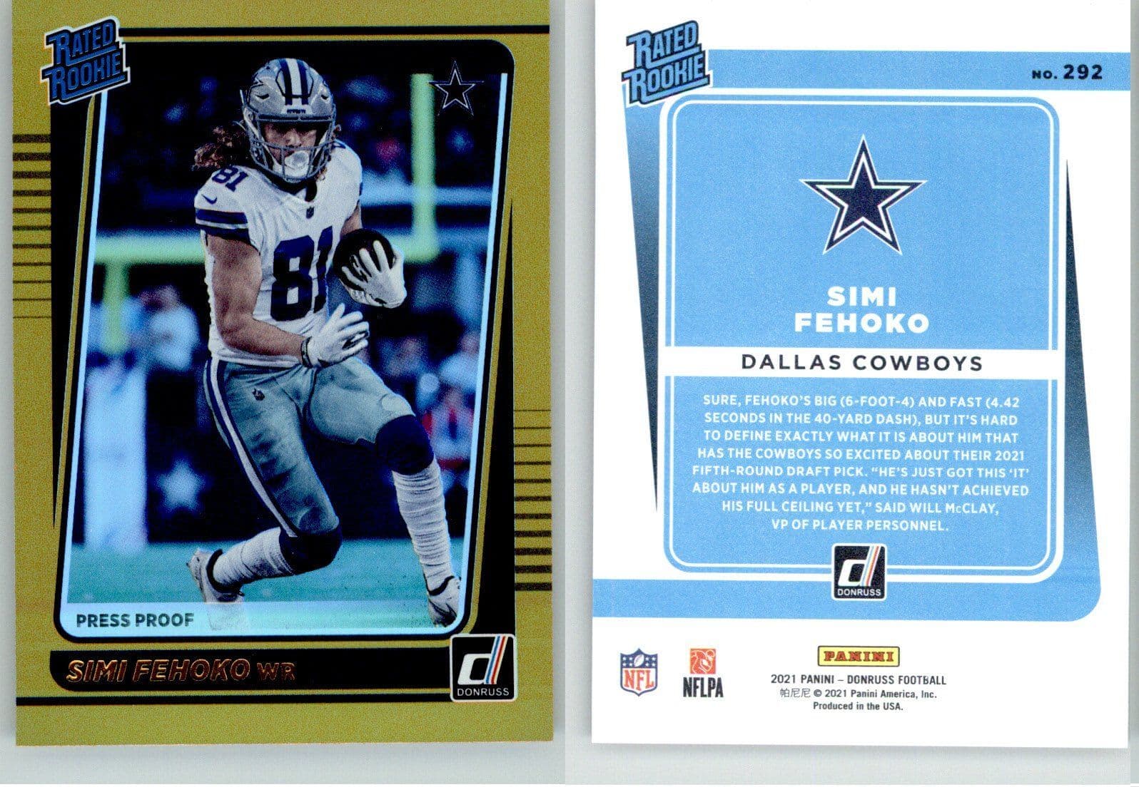 Simi Fehoko Premium 2021 Donruss