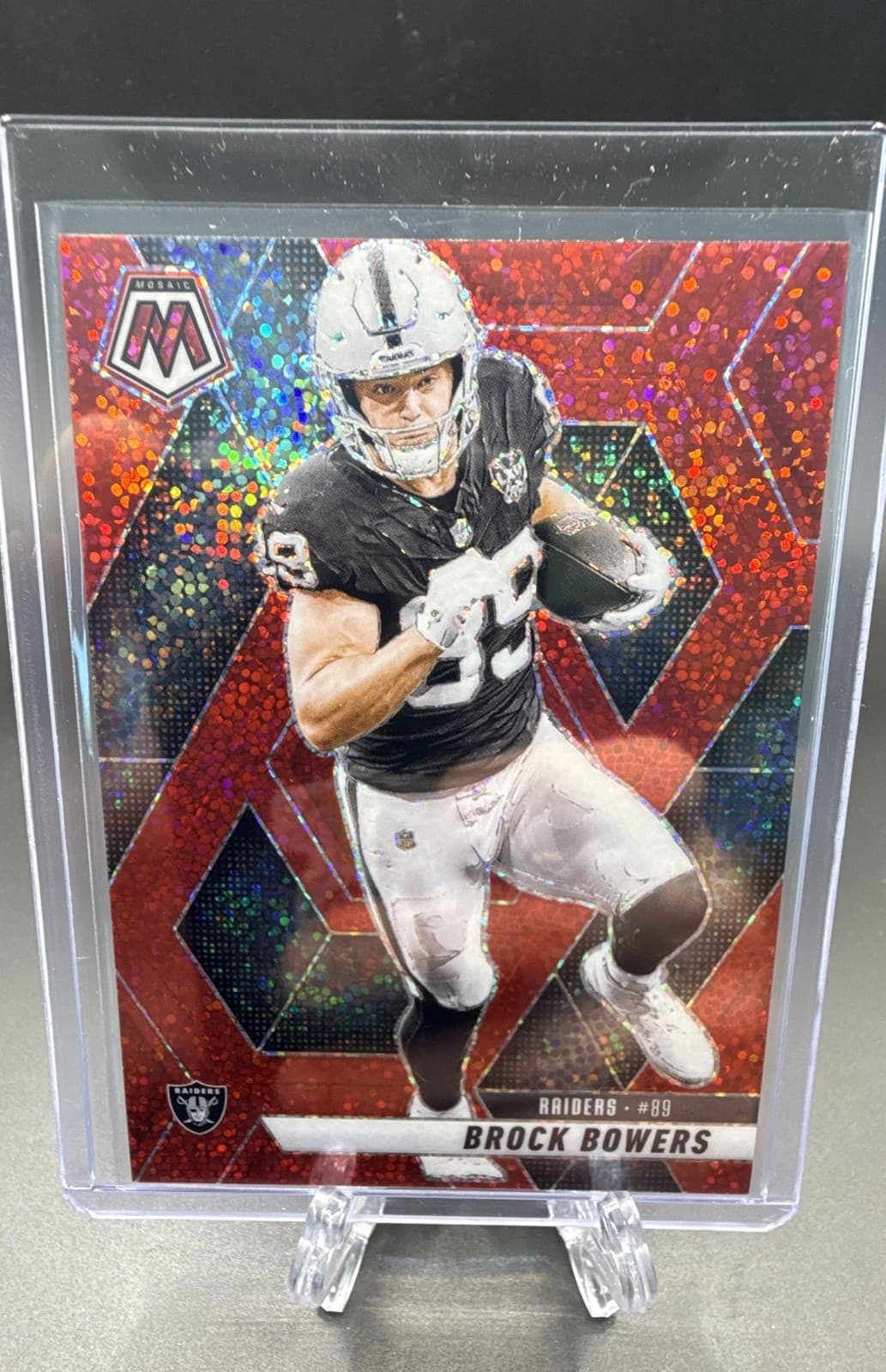 Brock Bowers Red 2025 Panini Mosaic 2025 Panini Mosaic