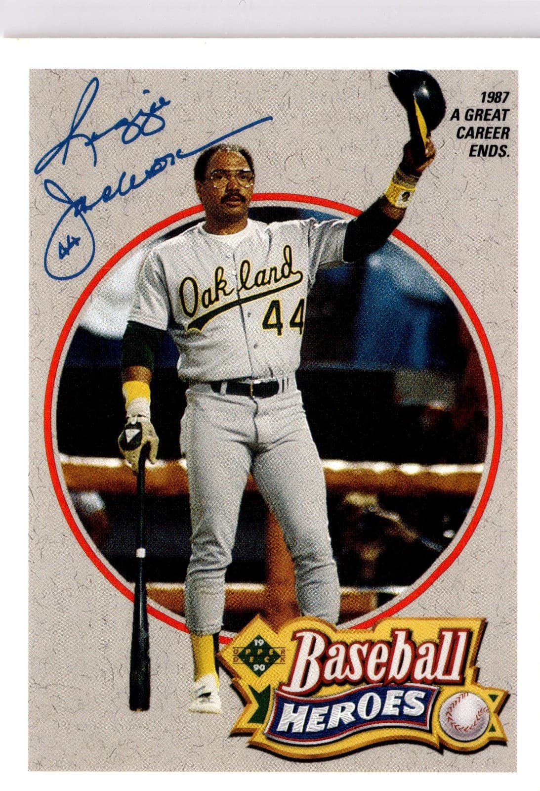 Reggie Jackson Baseball 1990 Upper Deck