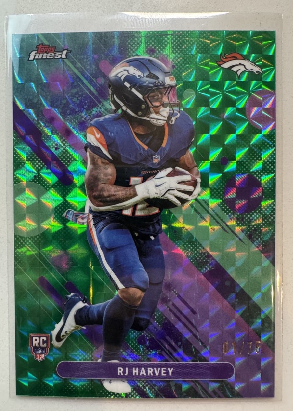 RJ Harvey trading card