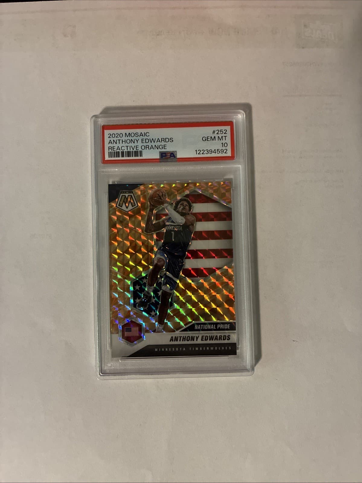 Anthony Edwards 2020 panini