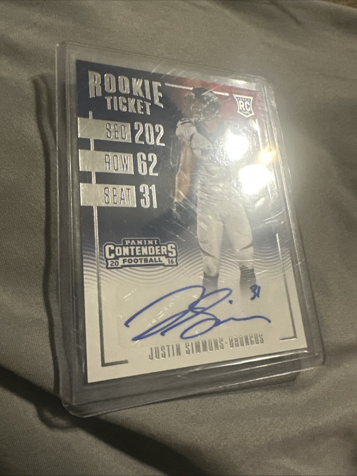 Justin Simmons 2016 panini