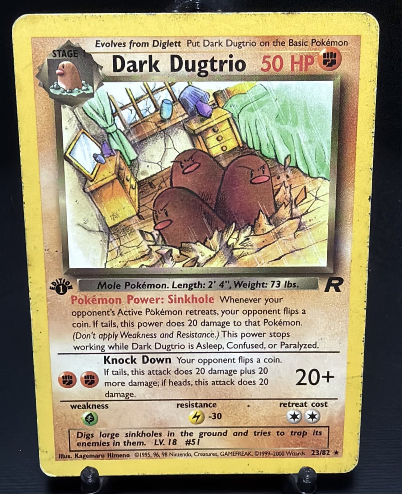Dark Dugtrio 2000 Pokemon