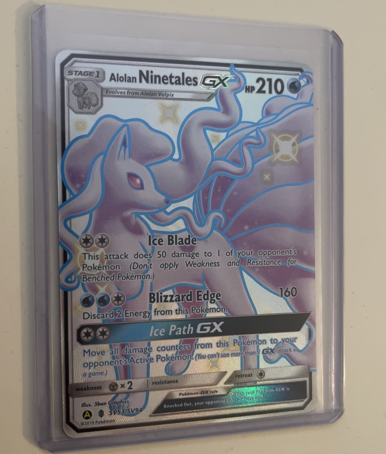 Alolan Ninetales GX 2019 Pokemon