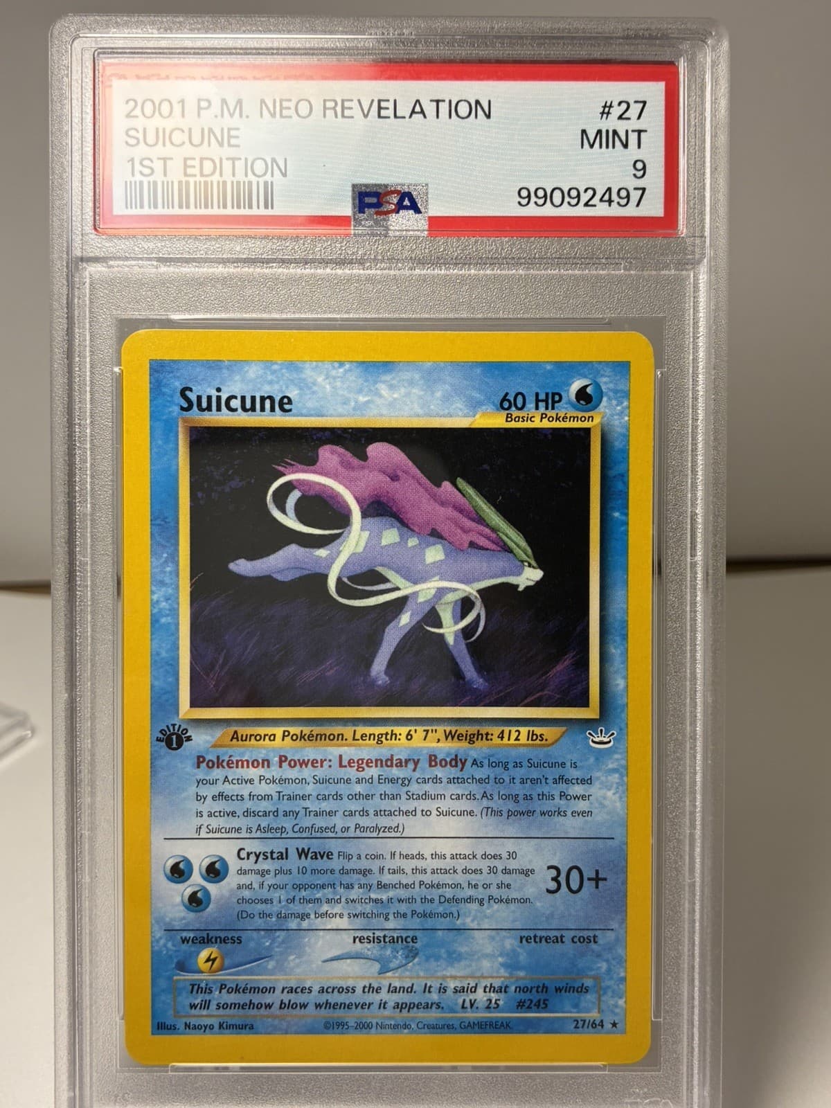 Suicune 2001 Pokemon