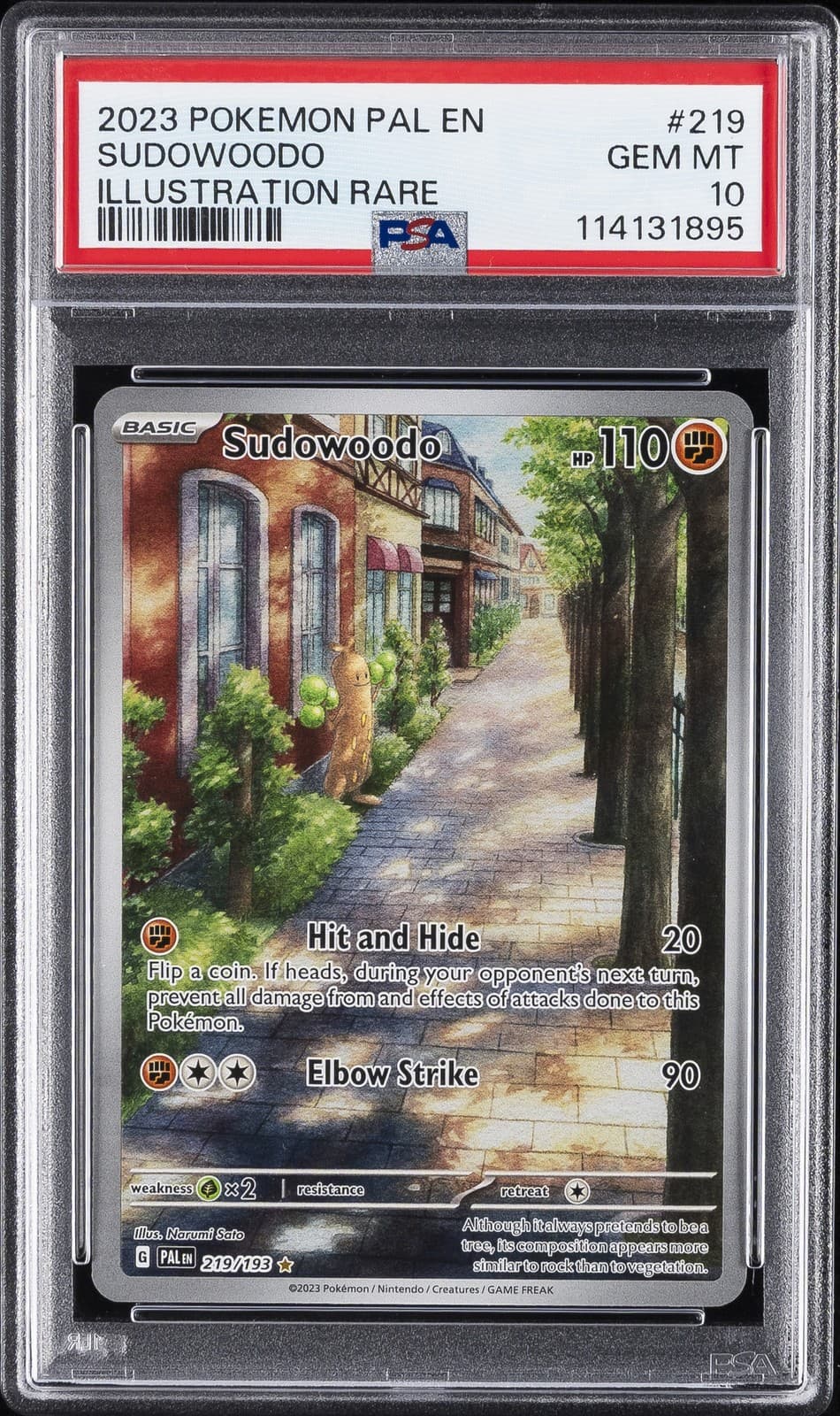 Sudowoodo trading card