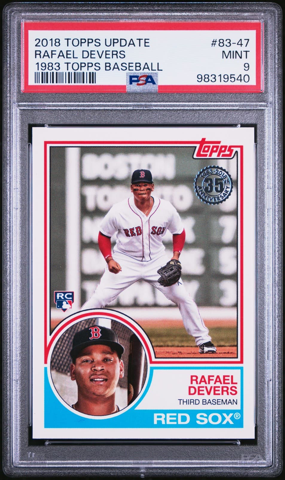 Rafael Devers 2018 topps Topps Update