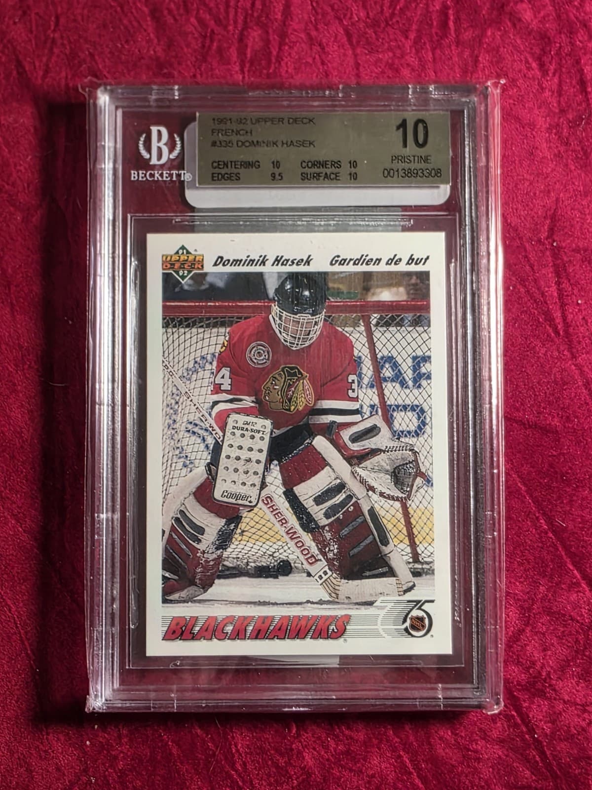 Dominik Hasek 1991 upper_deck