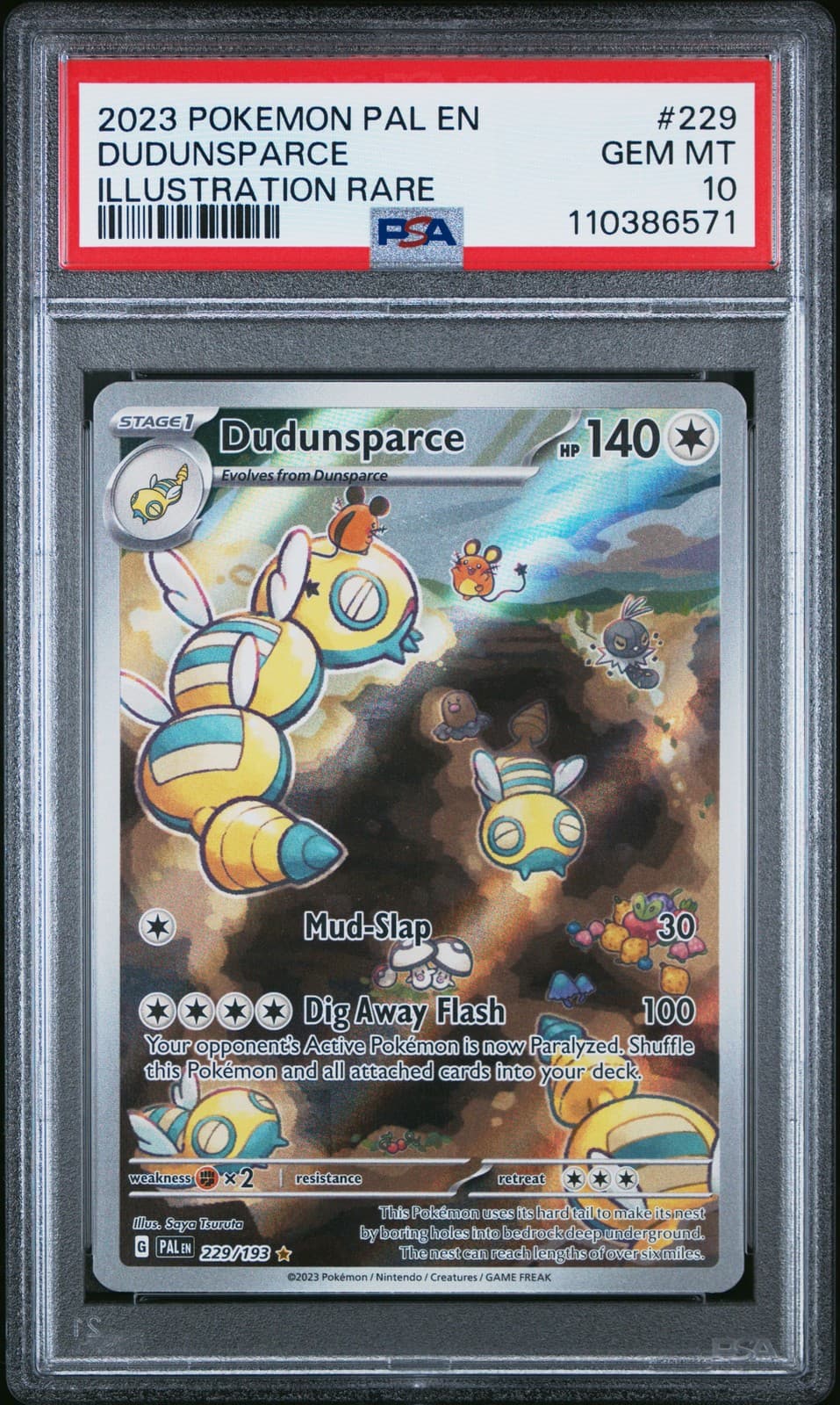 Dudunsparce trading card