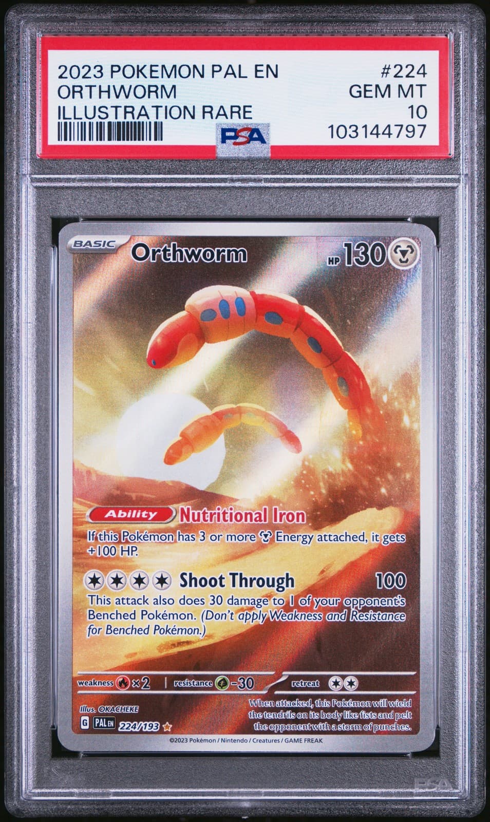 Orthworm trading card