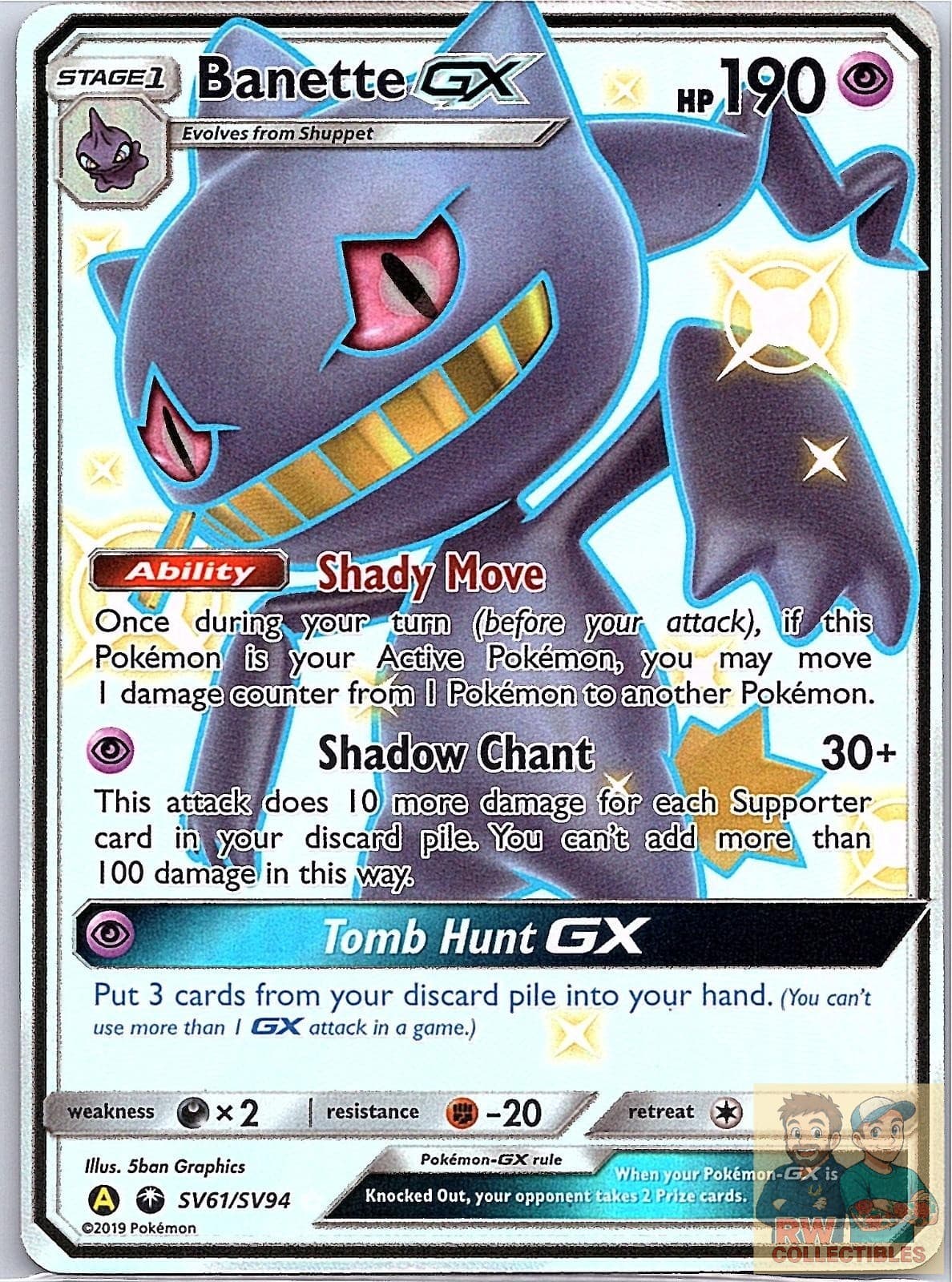 Banette-GX trading card