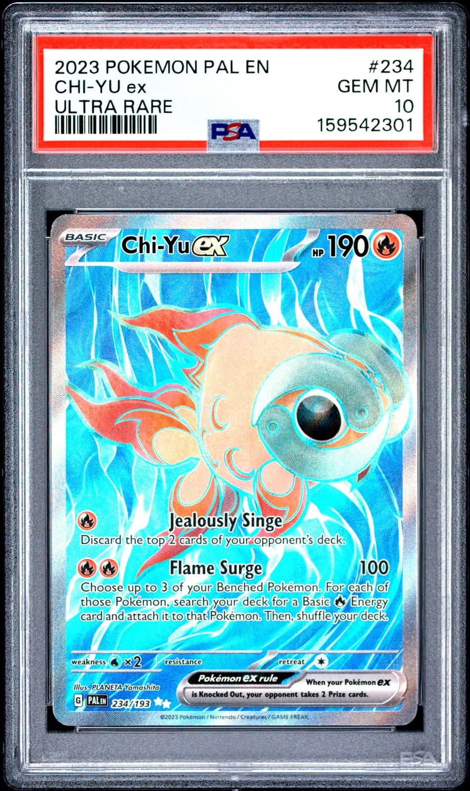 Chi-Yu ex trading card
