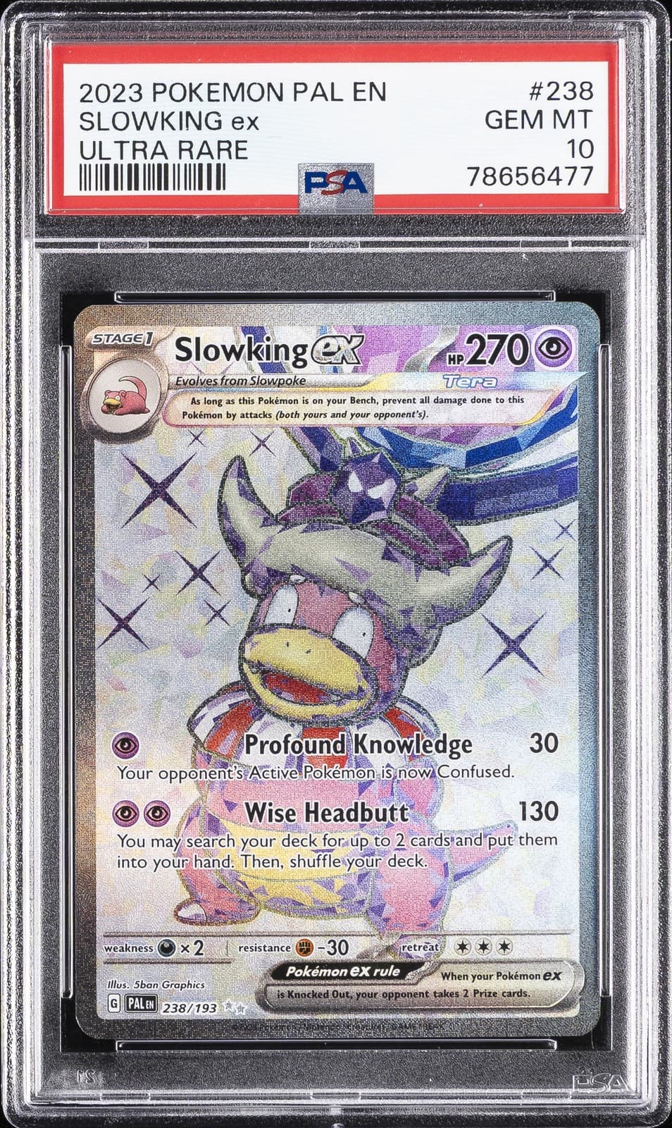 Slowking ex trading card
