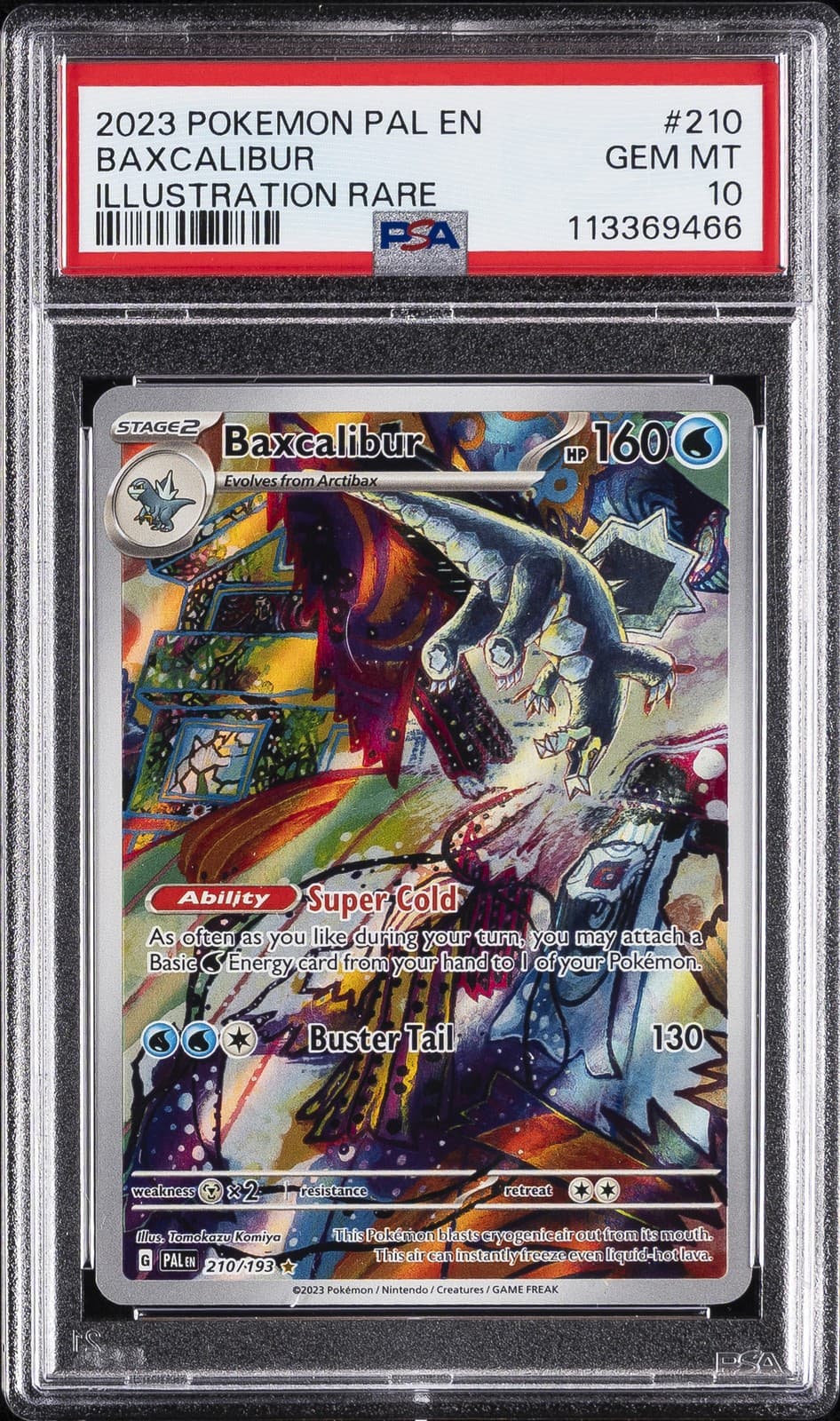Baxcalibur trading card