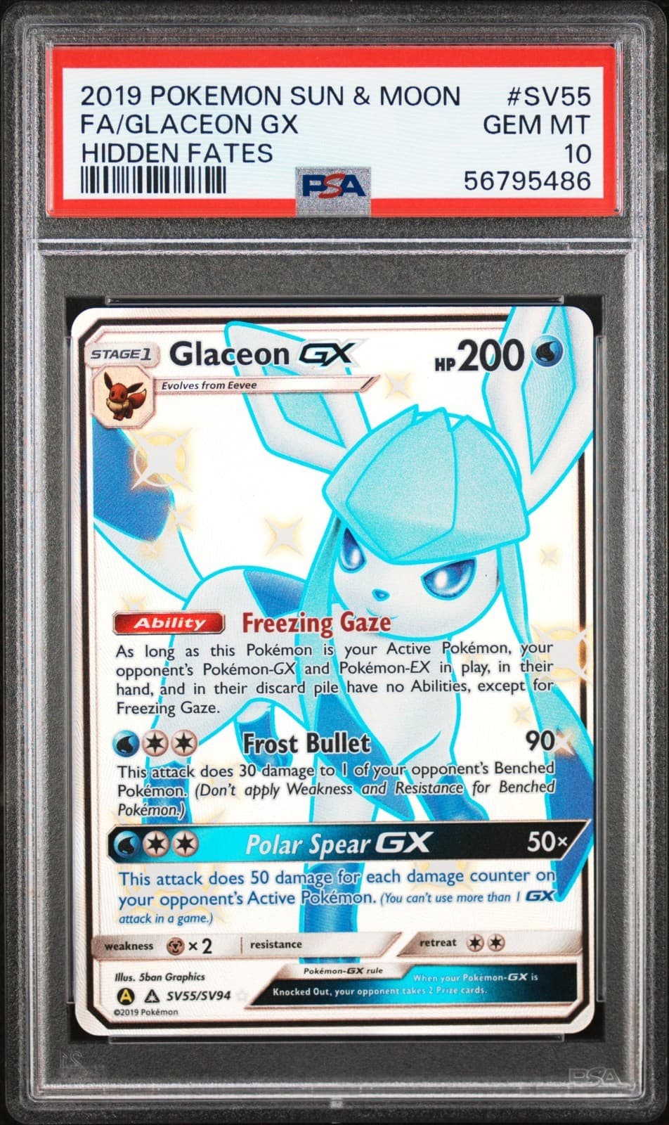 Glaceon-GX trading card