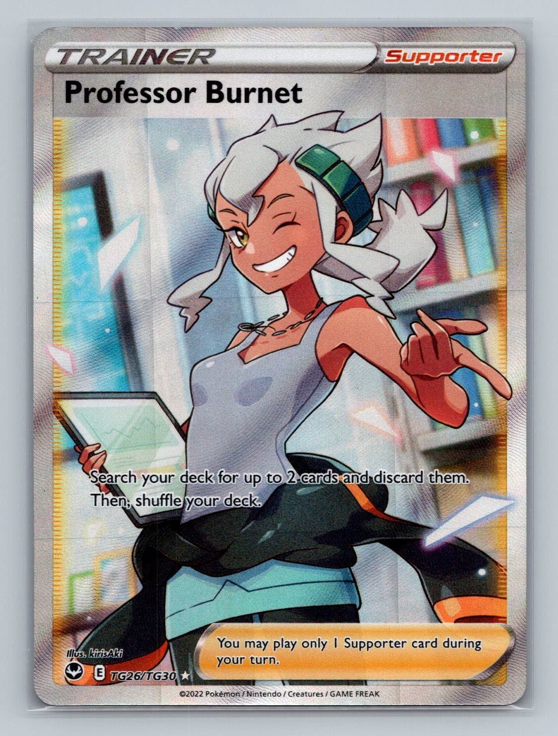 Professor Burnet 2022 Pokemon Silver Tempest