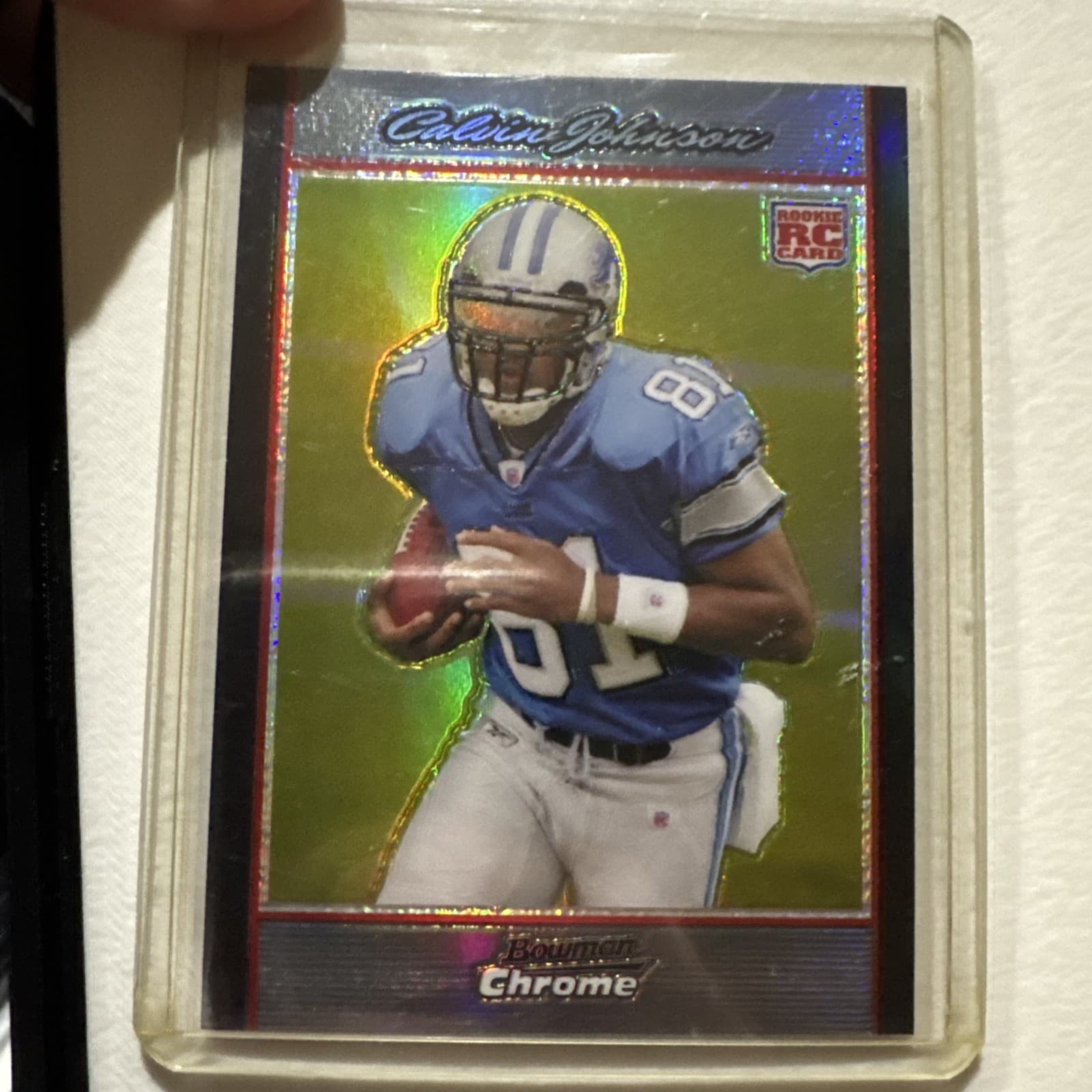 Calvin Johnson Jr. trading card