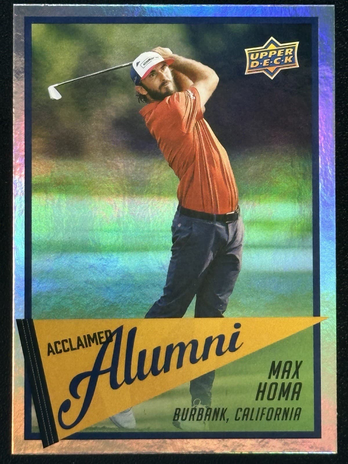 Max Homa trading card