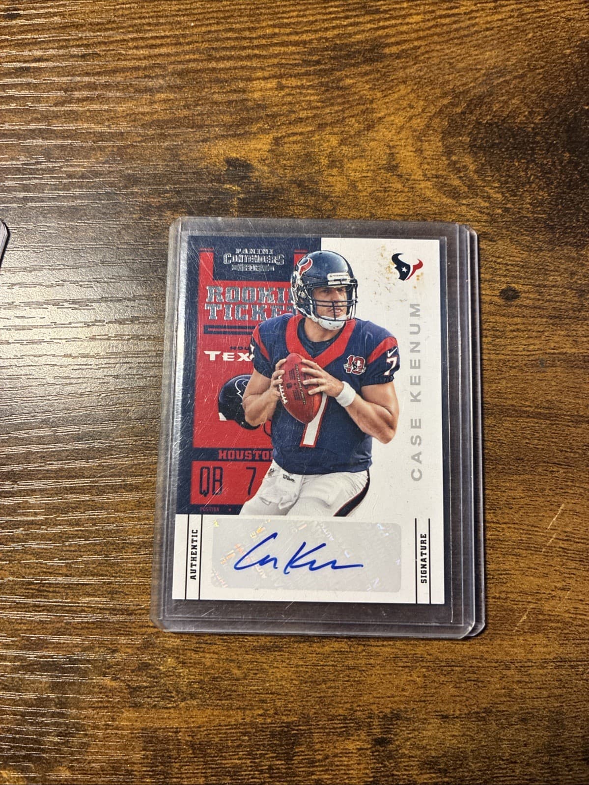 Case Keenum trading card